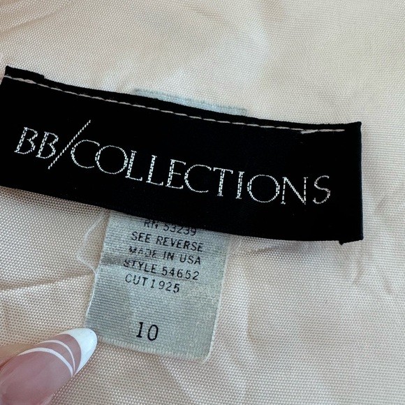 BB Collections Womens Vintage 80s Avant-Garde Pink Puff Sleeve Cardigan Size 10 - Picture 10 of 10